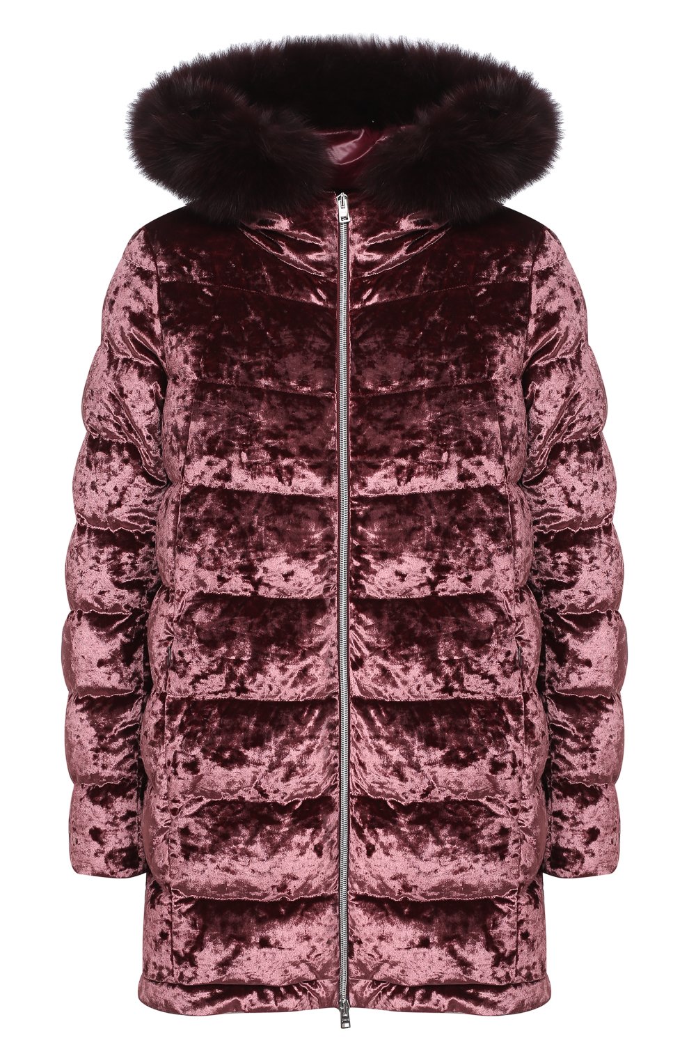 Пуховик с отделкой мехом HERNO, арт. PI061DR/15357S, фото 1