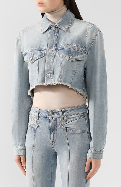 Джинсовая куртка GIVENCHY голубого цвета по цене 79950 руб., арт. BW006Q50AM, фото 3 Джинсовая куртка GIVENCHY, арт. BW006Q50AM, фото 3