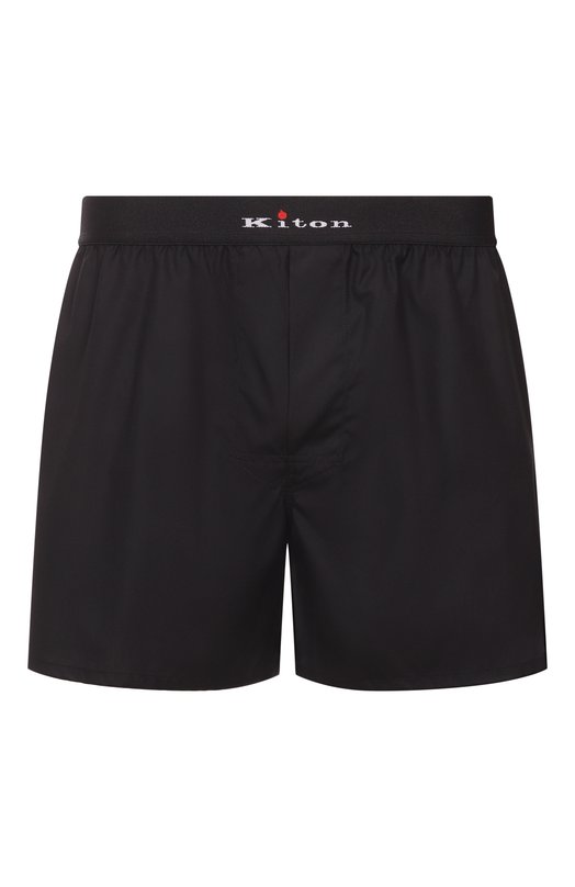 Хлопковые боксеры Kiton UNWBX17K0748D01 Чёрный UNWBX17K0748D01