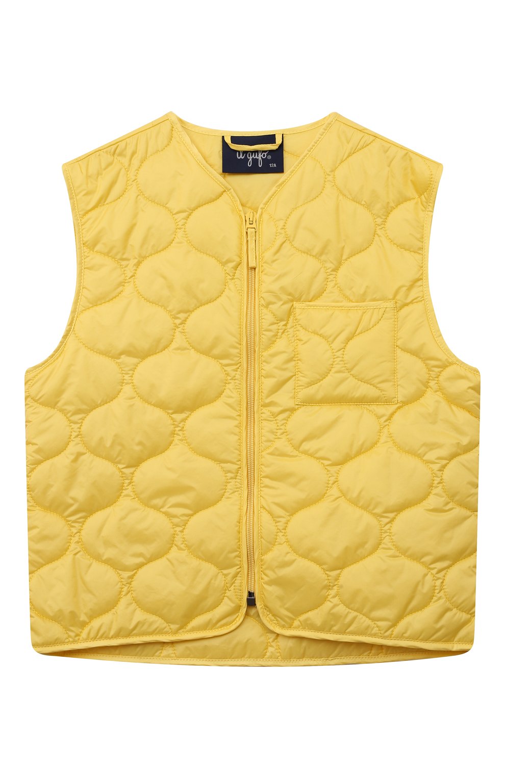Стеганый жилет IL GUFO желтого цвета по цене 19950 руб., арт. P23GT040N0068/12, фото 1 Стеганый жилет IL GUFO, арт. P23GT040N0068/12, фото 1