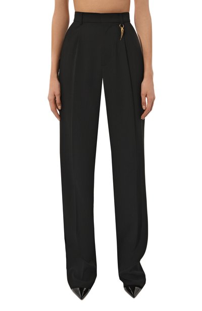 Брюки ROBERTO CAVALLI черного цвета по цене 88950 руб., арт. QKT220/FY012, фото 3 Брюки ROBERTO CAVALLI, арт. QKT220/FY012, фото 3