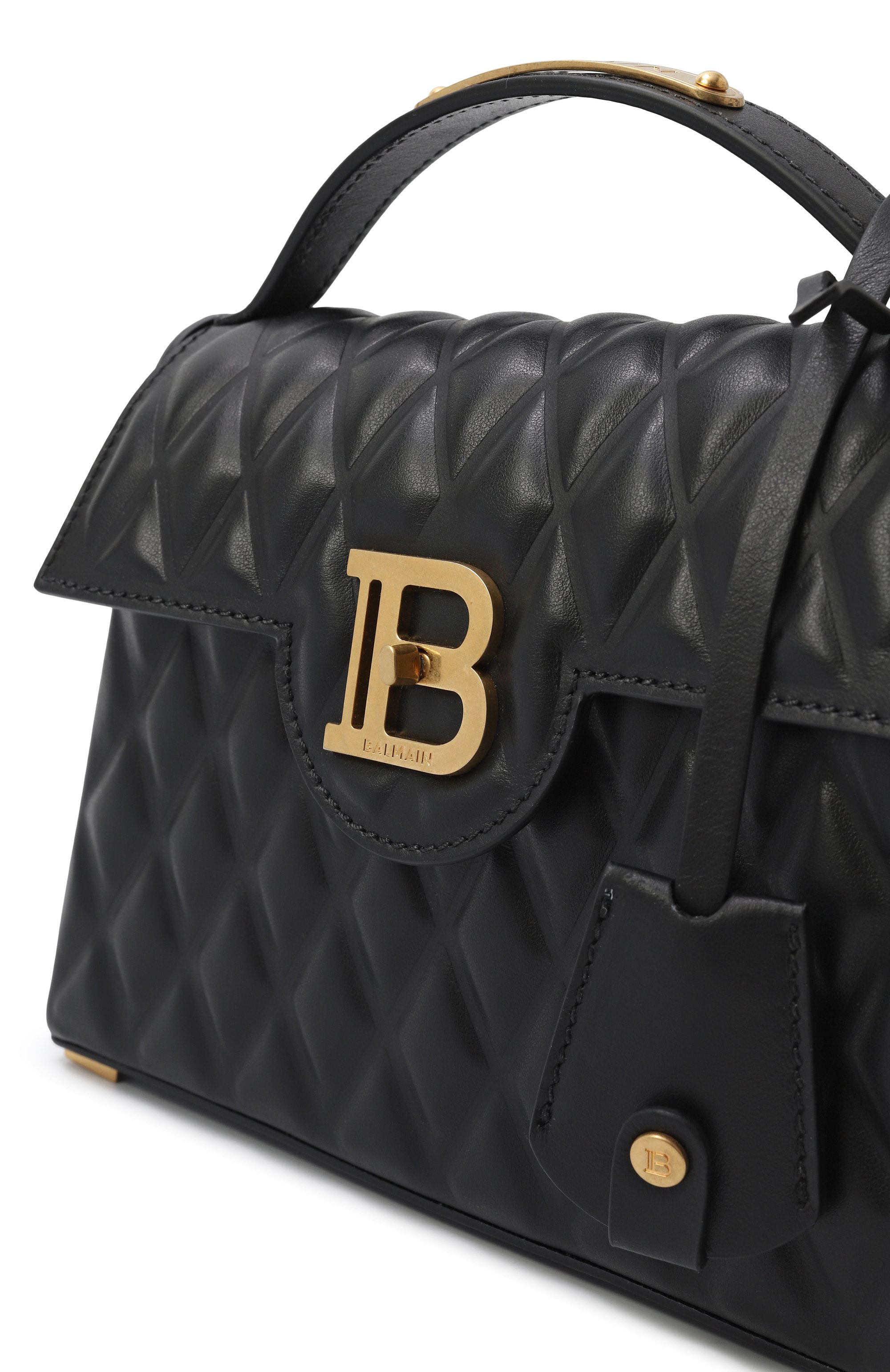 Сумка b-buzz dynasty BALMAIN черного цвета по цене 299500 руб., арт. EN1DB935/LHLB, фото 3 Сумка b-buzz dynasty BALMAIN, арт. EN1DB935/LHLB, фото 3