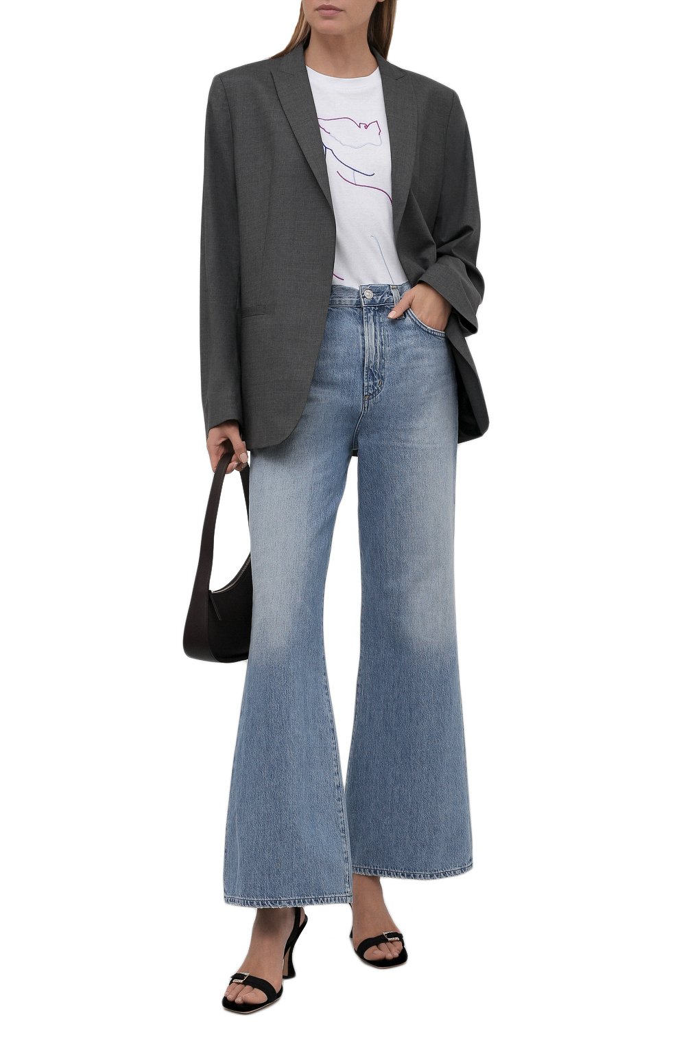 Хлопковая футболка EMPORIO ARMANI белого цвета по цене 15250 руб., арт. 6K2T7J/2J30Z, фото 2 Хлопковая футболка EMPORIO ARMANI, арт. 6K2T7J/2J30Z, фото 2