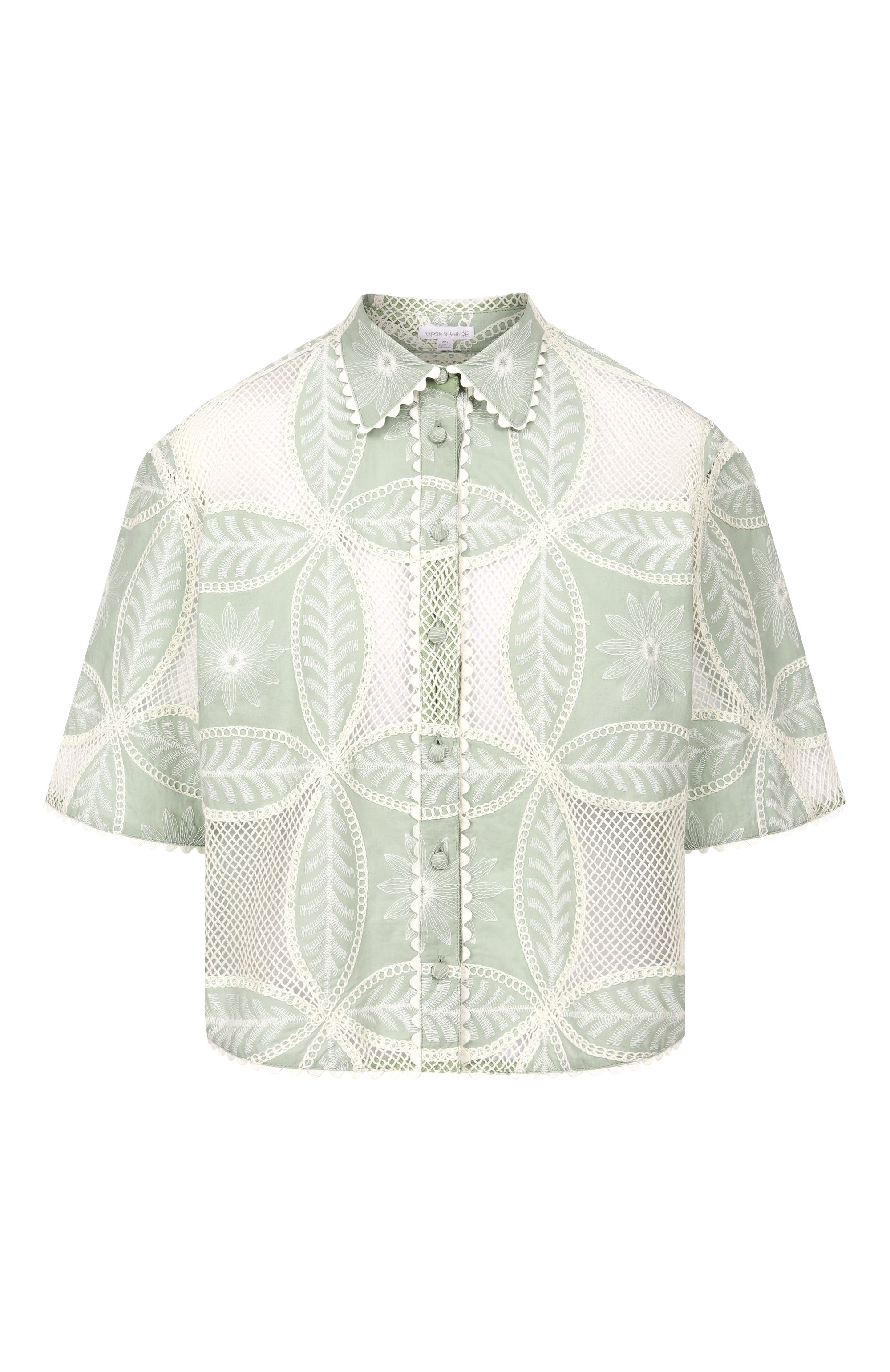 Хлопковая блузка POUPETTE ST BARTH, арт. WJVS26BCBSG6, фото 1