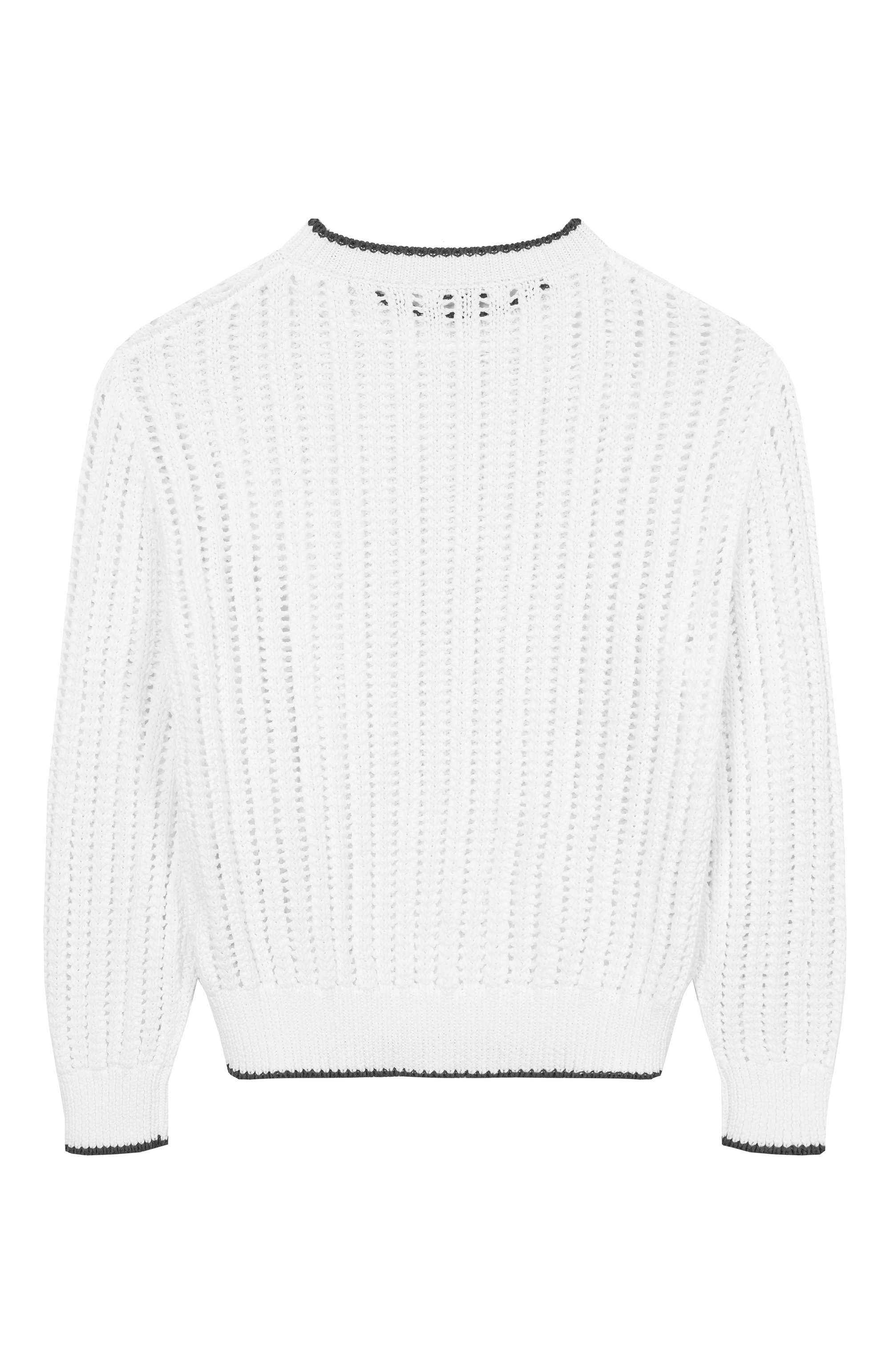 Хлопковый свитер BRUNELLO CUCINELLI, арт. BSBM52500B, фото 2