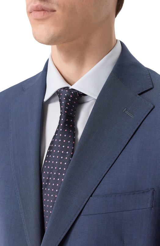 Шелковый галстук Giorgio Armani GM000800/TE20414 Синий  GM000800/TE20414 Фото 2