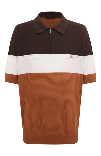 Мужская поло из шелка и хлопка ZILLI, арт. KZP002M0142VH0L00_1
