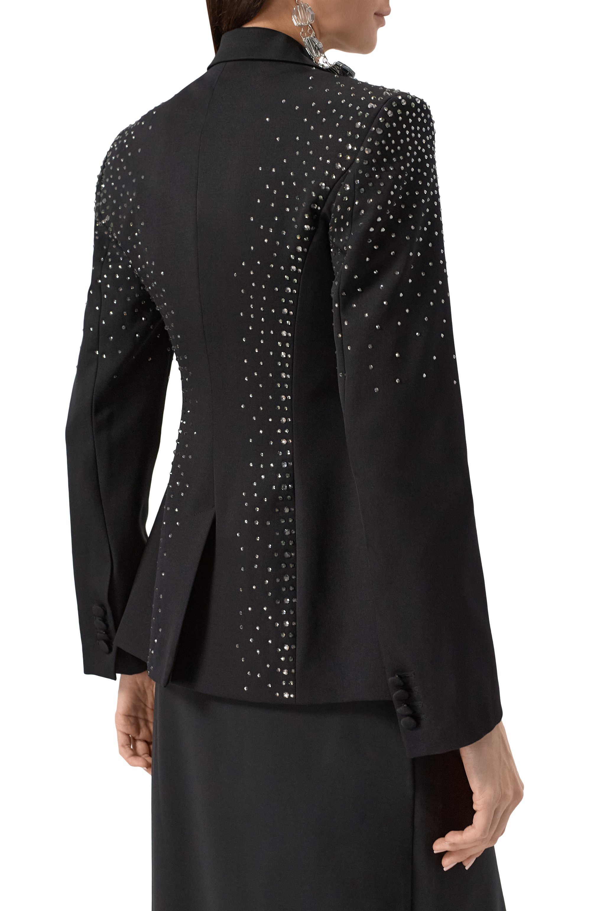 Жакет с отделкой стразами THE ATTICO, арт. 250WCG00061/WWW046TS, фото 4