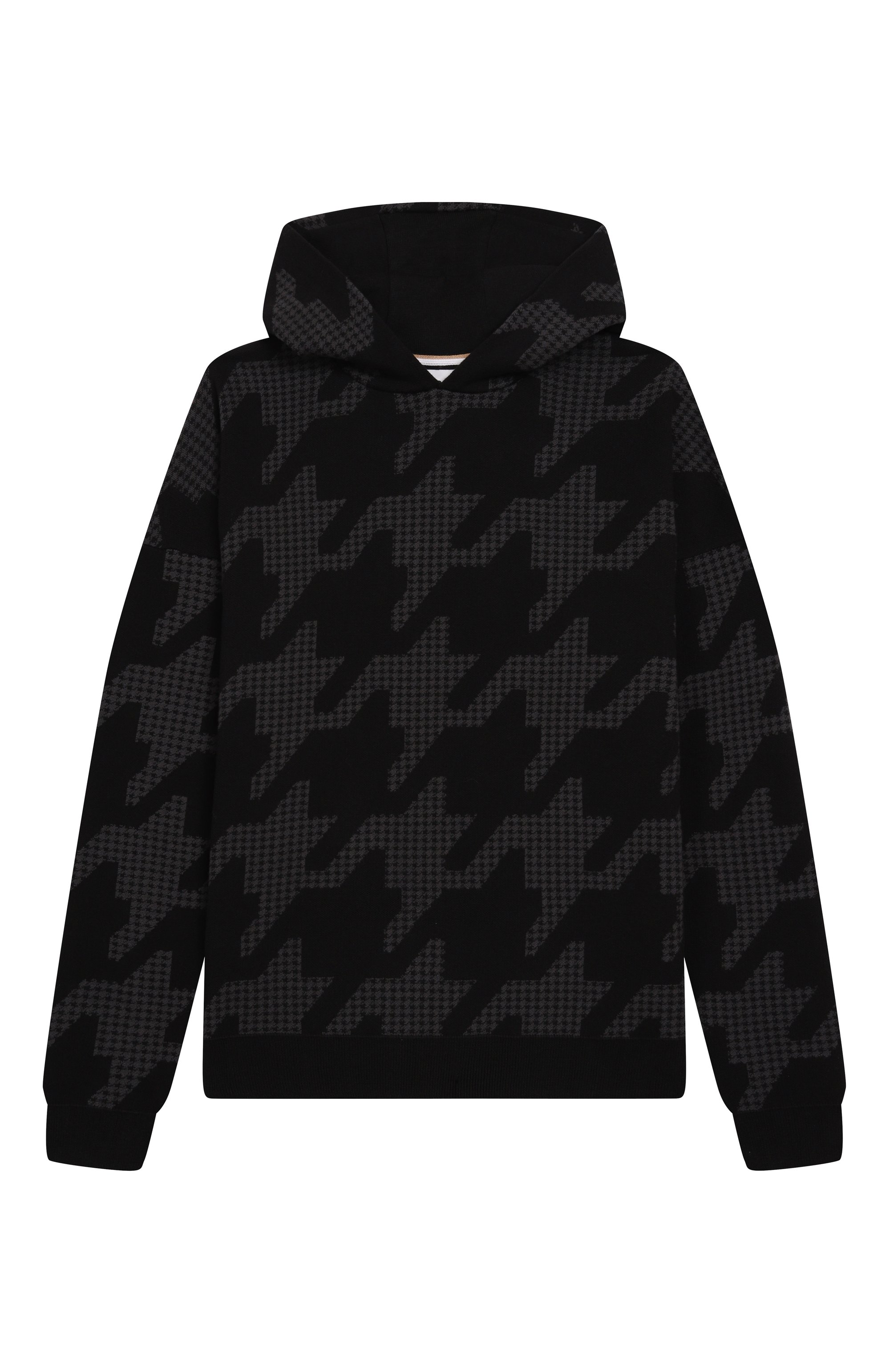 Хлопковое худи BOSS темно-серого цвета по цене 16950 руб., арт. J51181/14A-16A, фото 1 Хлопковое худи BOSS, арт. J51181/14A-16A, фото 1