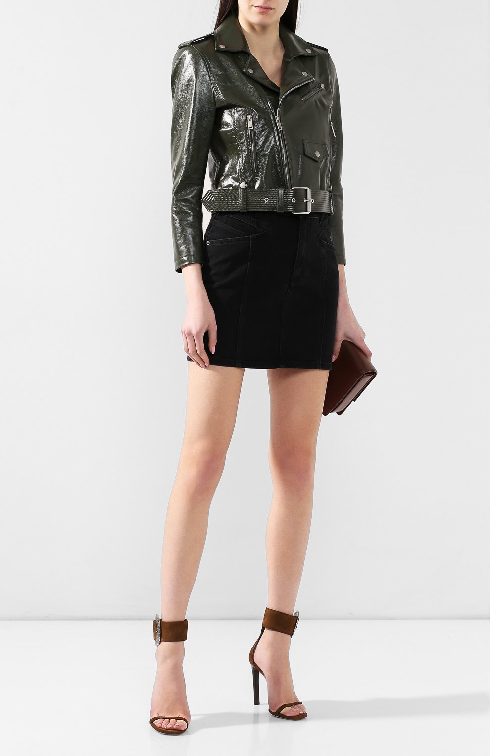Кожаная куртка GIVENCHY зеленого цвета по цене 234000 руб., арт. BW005Q60HU, фото 2 Кожаная куртка GIVENCHY, арт. BW005Q60HU, фото 2