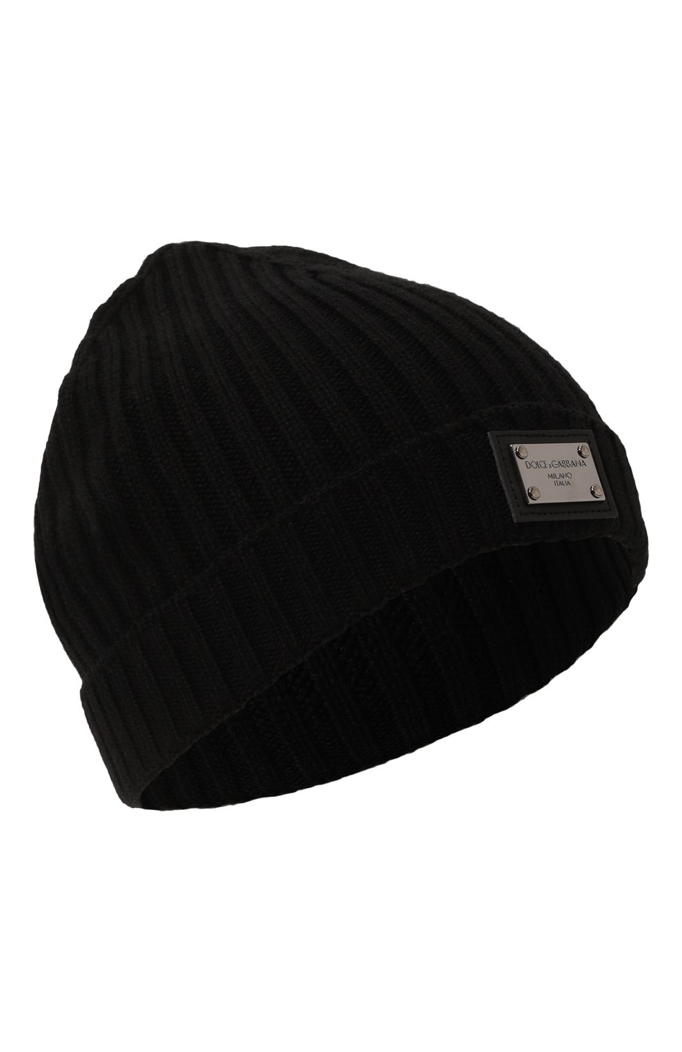 Шерстяная шапка DOLCE & GABBANA черного цвета по цене 19950 руб., арт. LBKH82/JCVD6, фото 1 Шерстяная шапка DOLCE & GABBANA, арт. LBKH82/JCVD6, фото 1