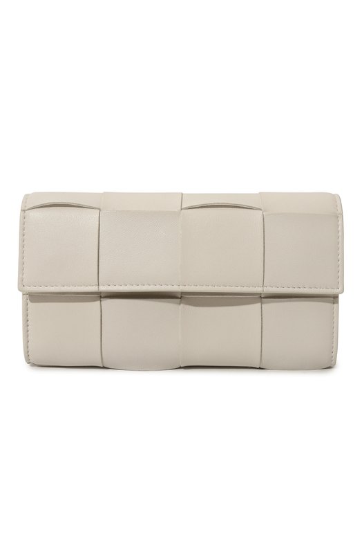 Кожаный кошелек Bottega Veneta 742694/VCQC4 Кремовый 742694/VCQC4