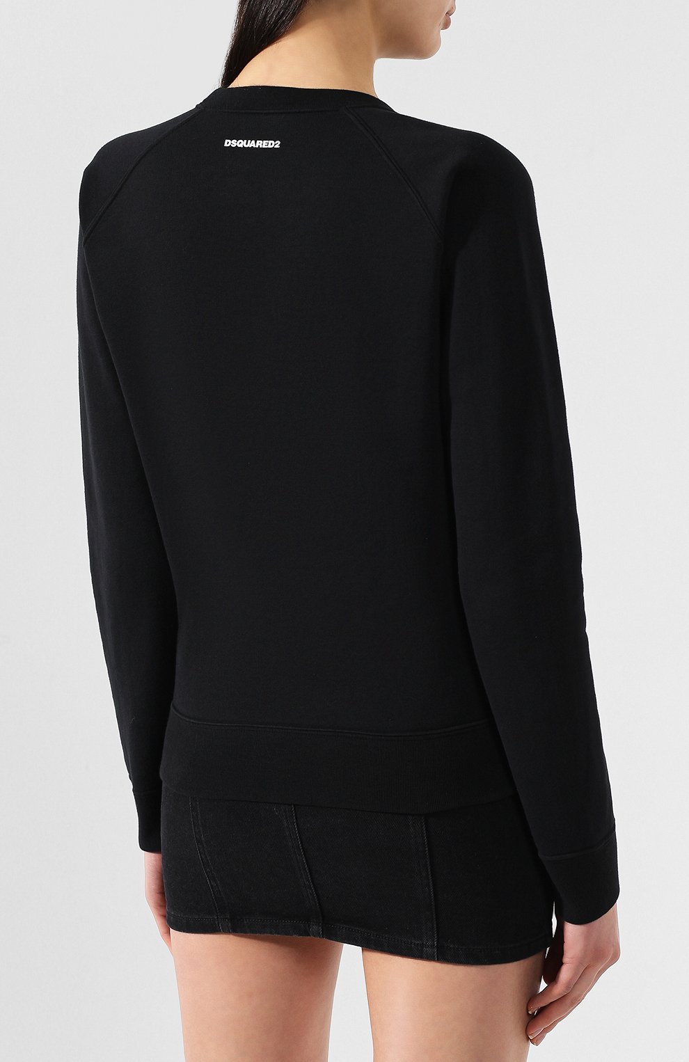 Хлопковый свитшот mert & marcus 1994 DSQUARED2 черного цвета по цене 31400 руб., арт. S73GU0043/S25030, фото 4 Хлопковый свитшот mert & marcus 1994 DSQUARED2, арт. S73GU0043/S25030, фото 4
