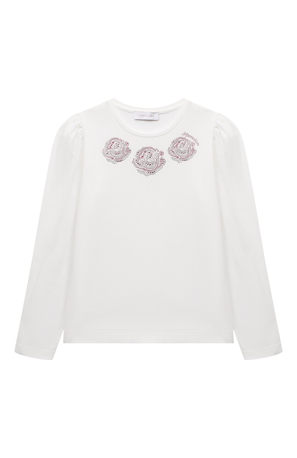 Хлопковый лонгслив MONNALISA, арт. 71B602, фото 1