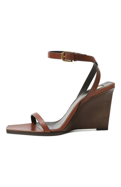 Кожаные босоножки may SAINT LAURENT, арт. 822392/DWE00, фото 4