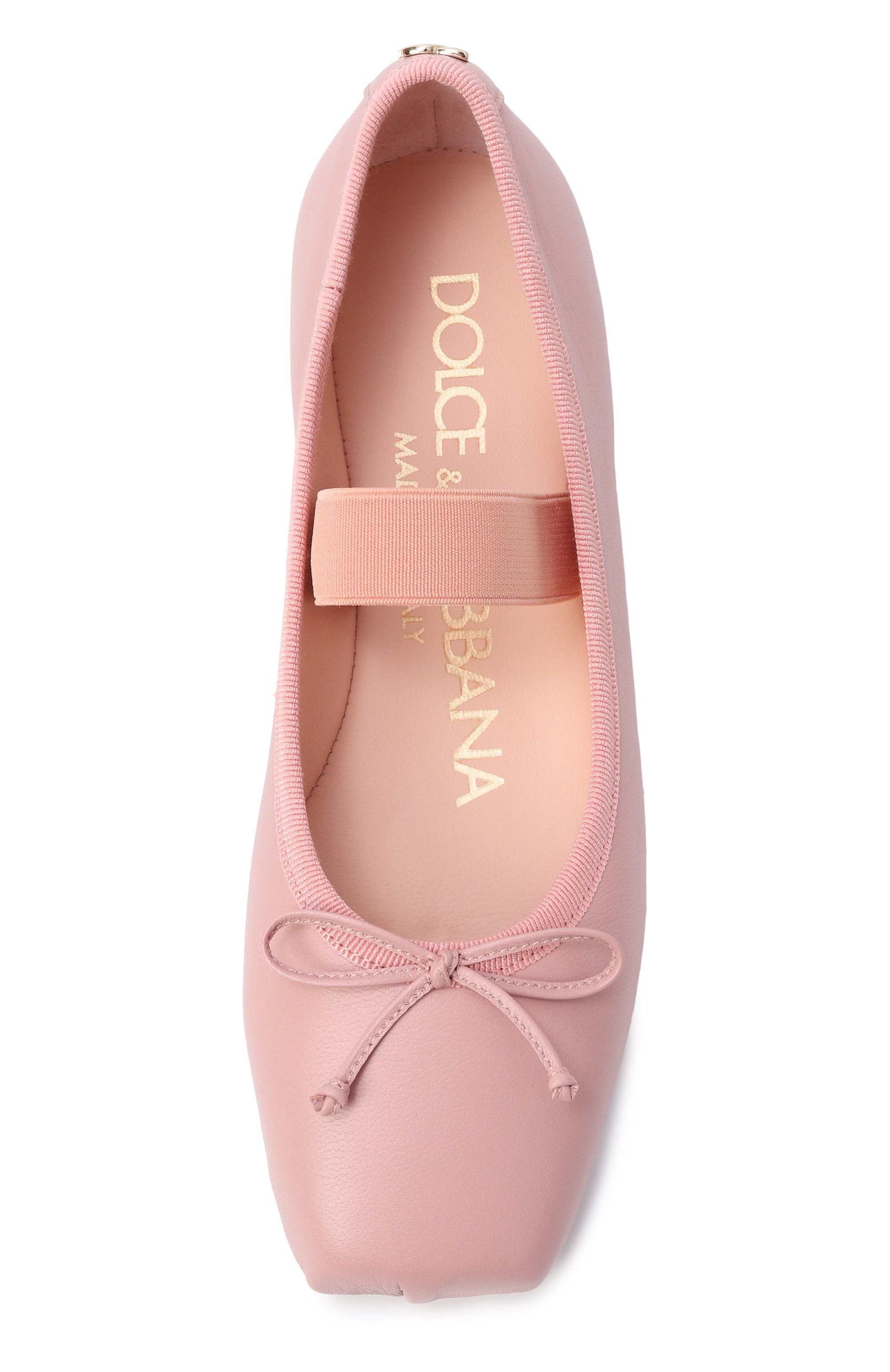 Кожаные балетки DOLCE & GABBANA, арт. D11395/AX626_001, фото 4