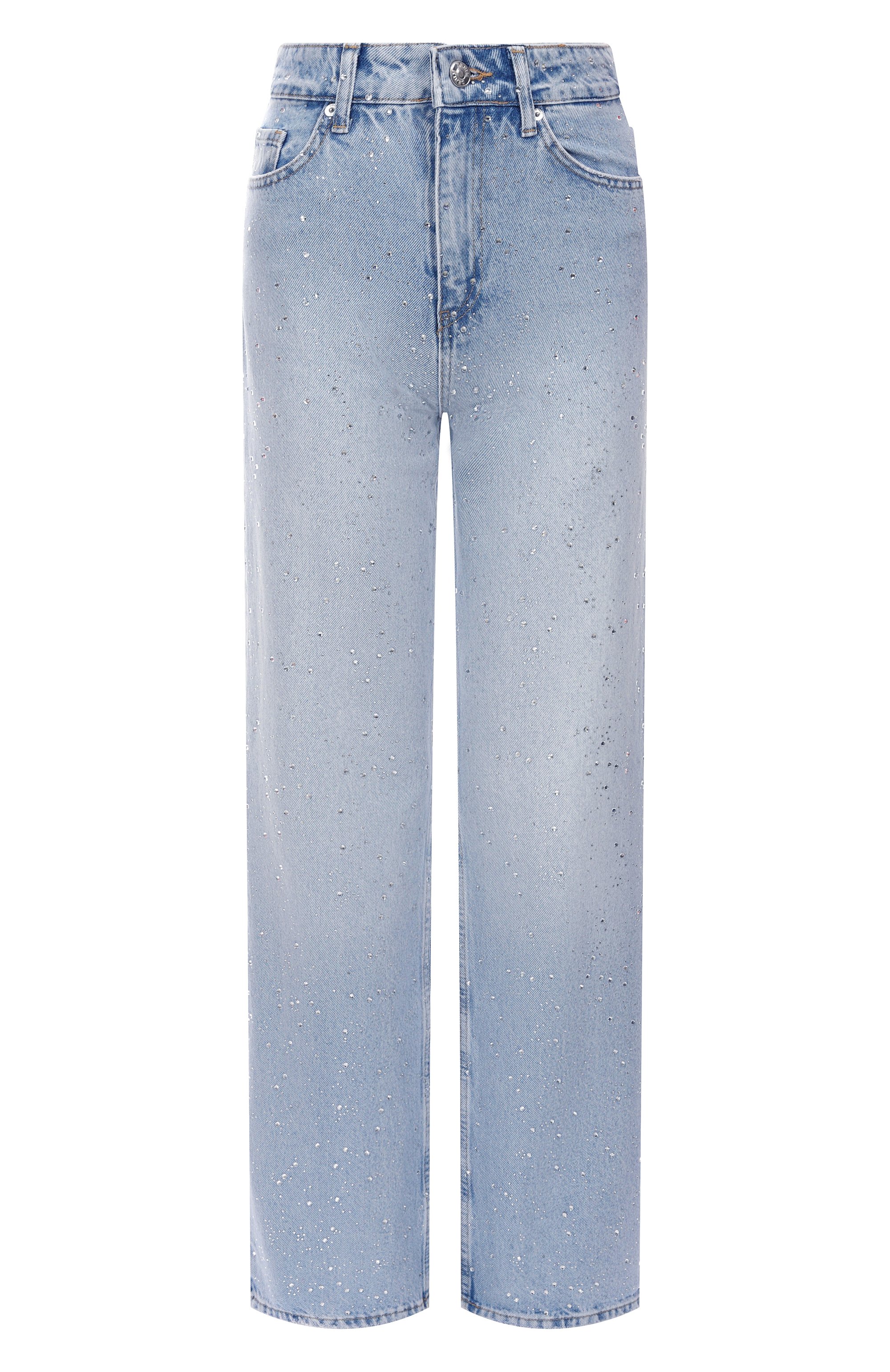 Джинсы с отделкой стразами SASHA KIM, арт. SK-00001792, фото 1