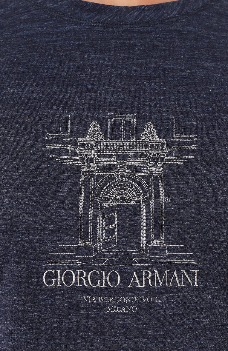 Хлопковая футболка GIORGIO ARMANI, арт. 3RAM82/AJFJZ, фото 1