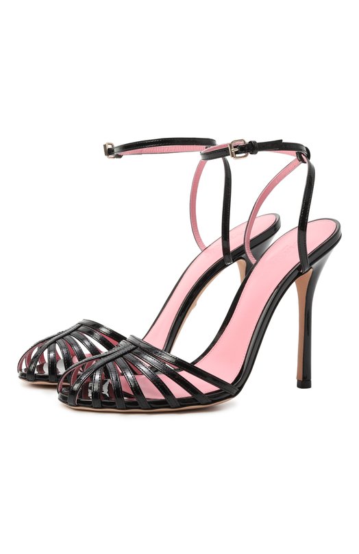 Кожаные босоножки Giambattista Valli 25FWKVLIS262/62PLE Чёрный 25FWKVLIS262/62PLE