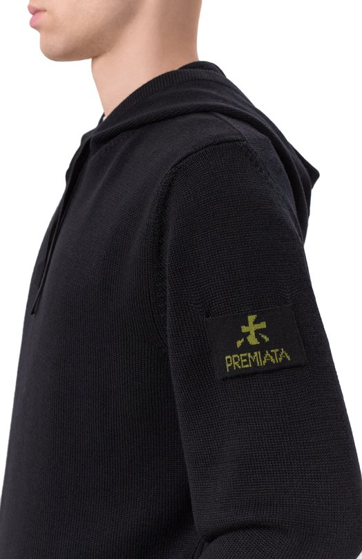 Шерстяное худи Premiata PMG30/W00L Чёрный  PMG30/W00L Фото 5