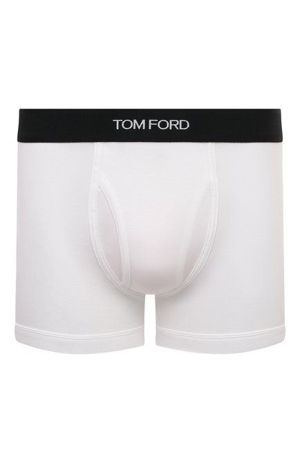 М�ужские боксеры TOM FORD белого цвета, арт. T4LC3/141 | Фото 1 (Нос: Не проставлено; Материал внешний: Синтетический материал, Хлопок; Материал сплава: Проставлено)