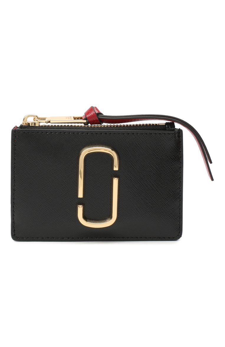 Женский кожаный футляр для кредитных карт MARC JACOBS (THE) черного цвета, арт. M0013359 | Фото 1 (Материал: Натуральная кожа; Нос: Не проставлено)