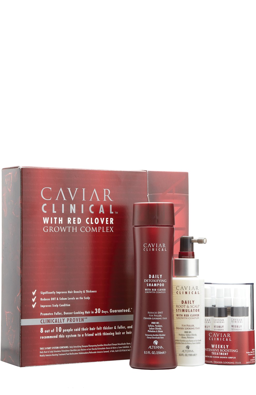 Набор caviar clinical: шампунь-детокс + спрей-активатор + уход-активатор ALTERNA, арт. 873509016892, фото 1