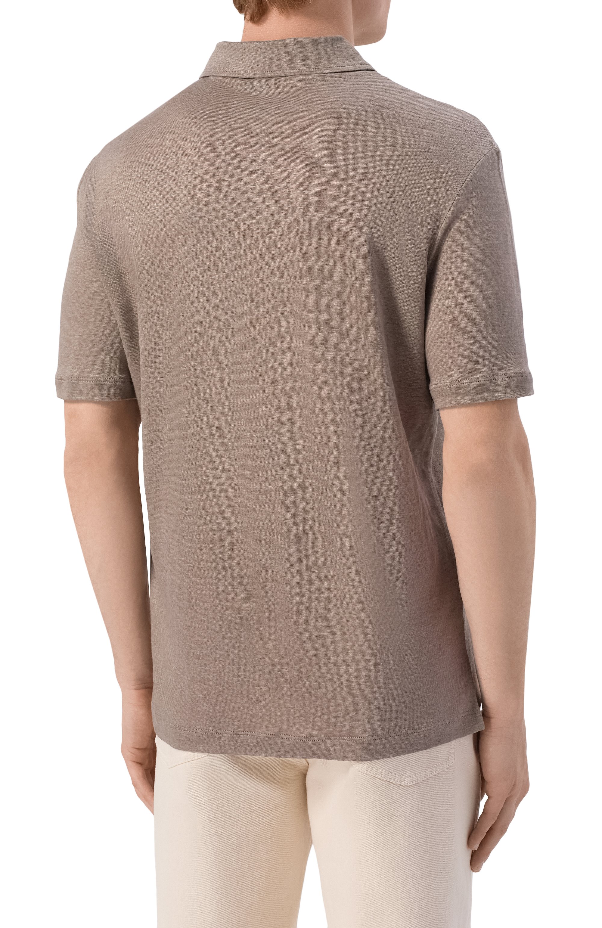 Льняное поло GIORGIO ARMANI, арт. 3RSF80/SJJMZ, фото 4