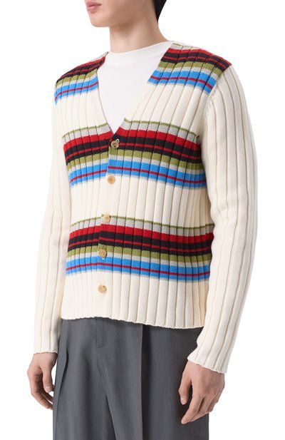 Кардиган из хлопка и шерсти DRIES VAN NOTEN, арт. 021236/3730, фото 3