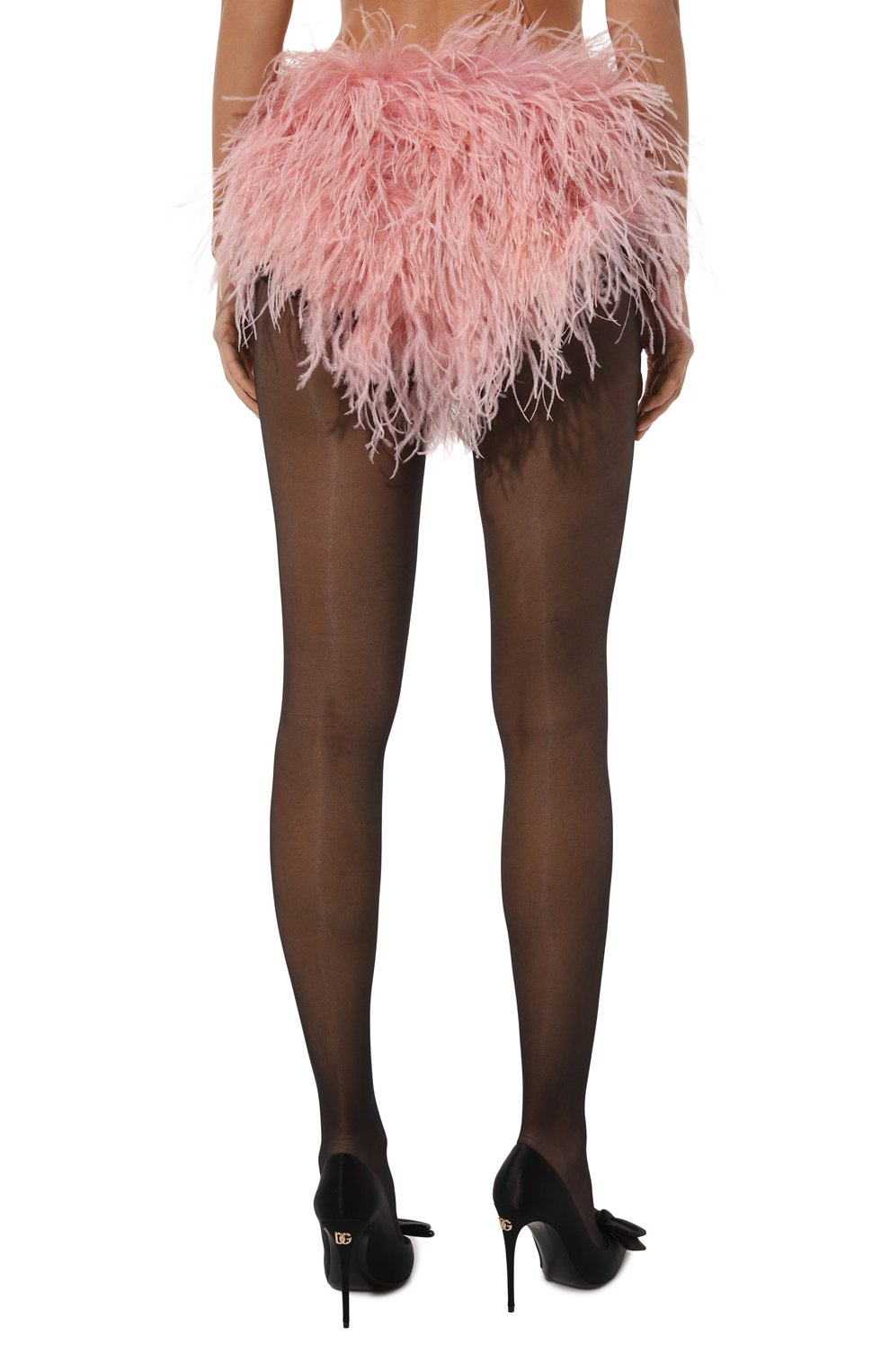 Юбка с отделкой перьями THE NEW ARRIVALS ILKYAZ OZEL, арт. W24_NA03700050583, фото 4