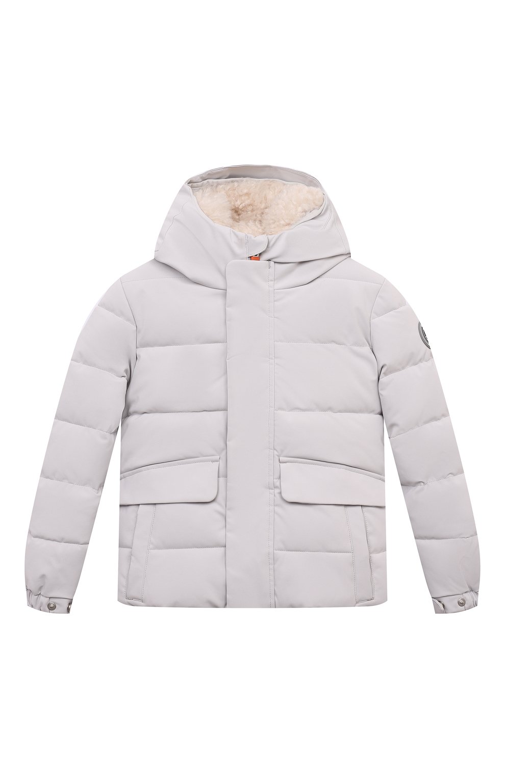 Утепленная куртка SAVE THE DUCK светло-серого цвета по цене 25600 руб., арт. P30811B/KLAUS/SMEG19/10-16, фото 1 Утепленная куртка SAVE THE DUCK, арт. P30811B/KLAUS/SMEG19/10-16, фото 1