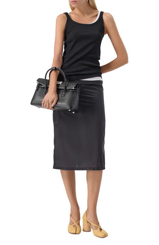 Кожаные туфли Tabi Maison Margiela S58WL0284/P3753 Бежевый  S58WL0284/P3753 Фото 2