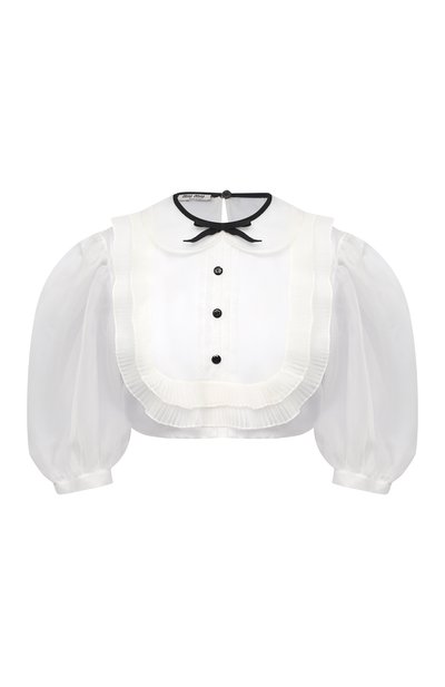 Женский шелковый топ MIU MIU, арт. MT1597-401-F0K74