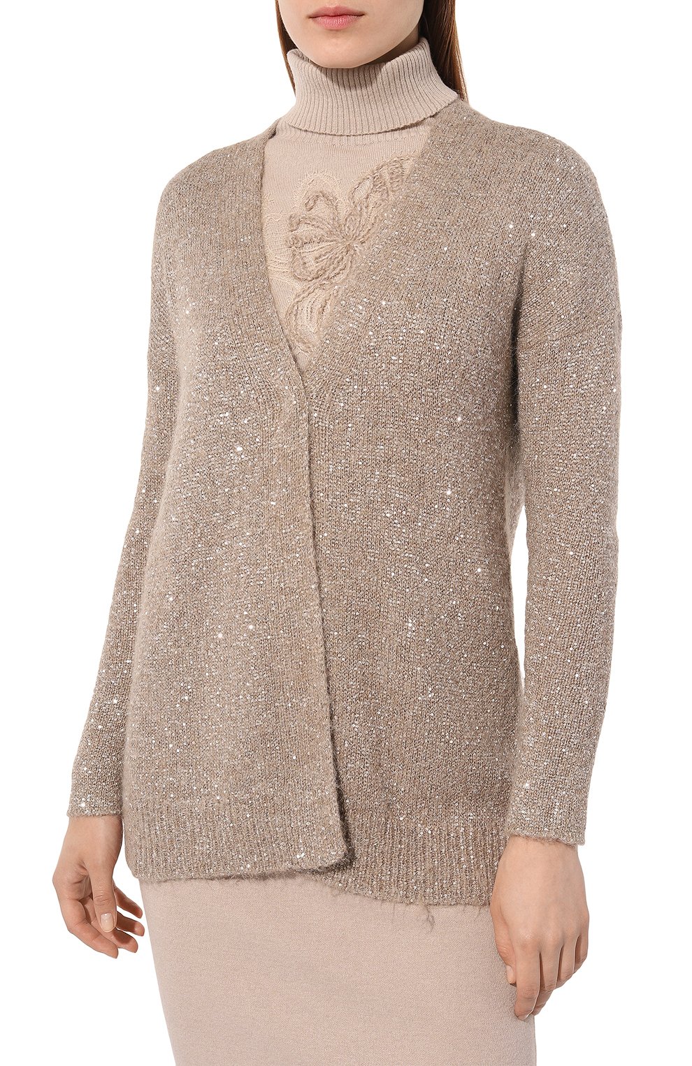 Кардиган D.EXTERIOR бежевого цвета по цене 57750 руб., арт. 59331, фото 3 Кардиган D.EXTERIOR, арт. 59331, фото 3