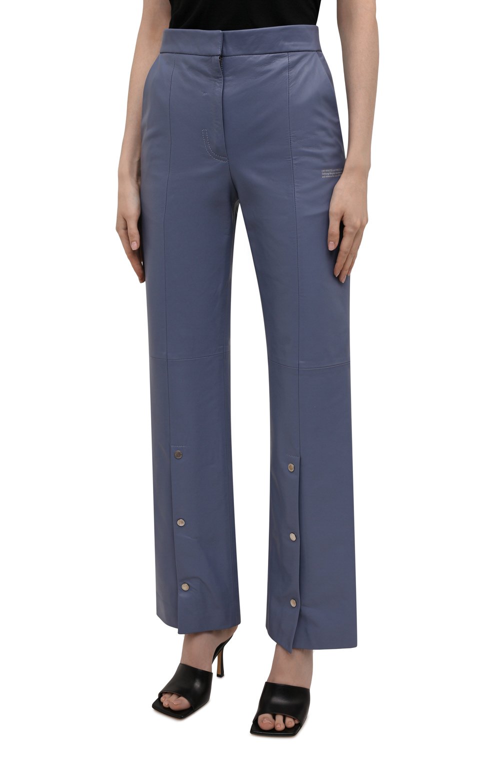 Кожаные брюки OFF-WHITE, арт. 0WJB019F21LEA001, фото 3