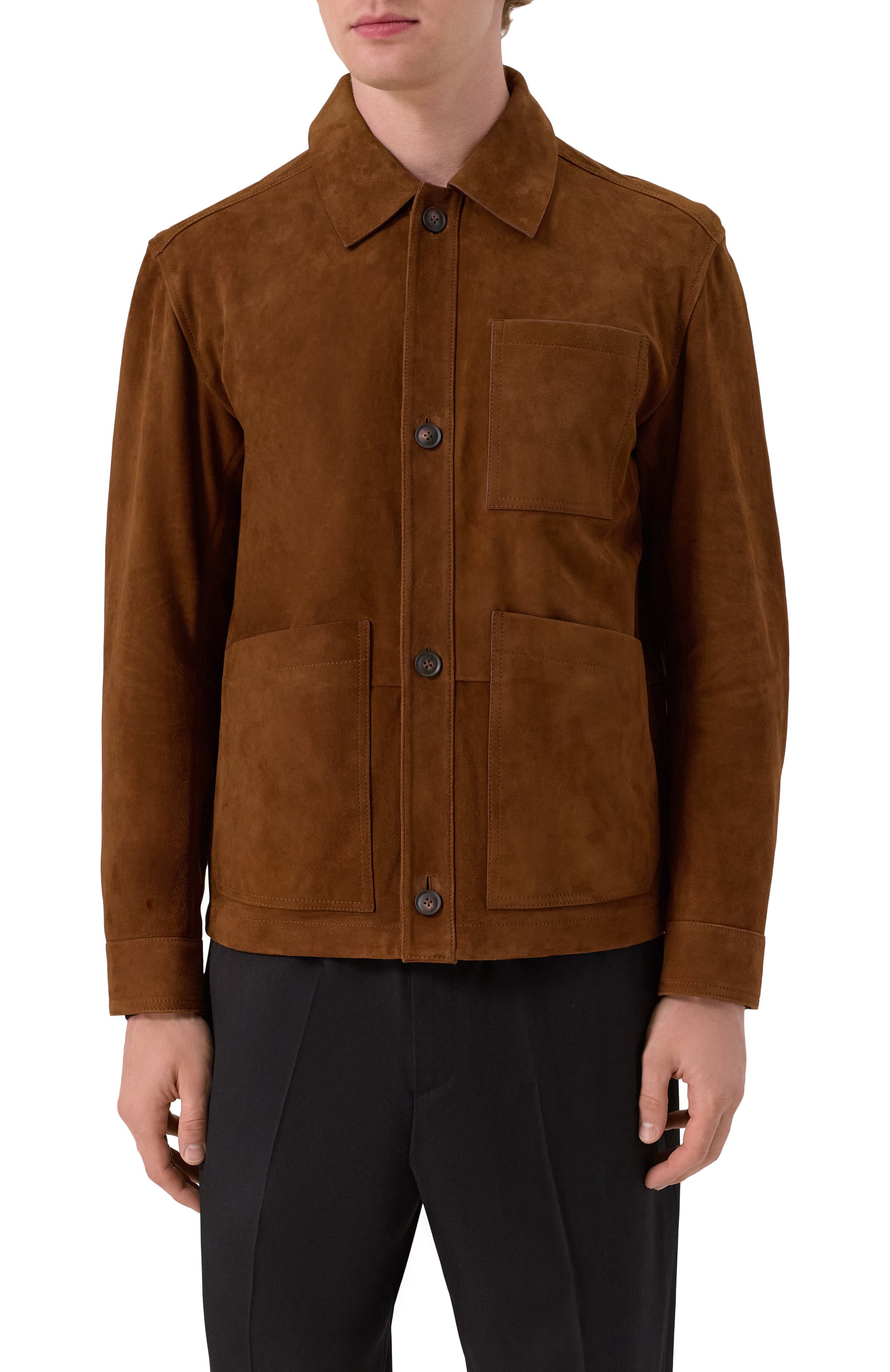 Замшевая куртка BOSS, арт. 50543204, фото 3