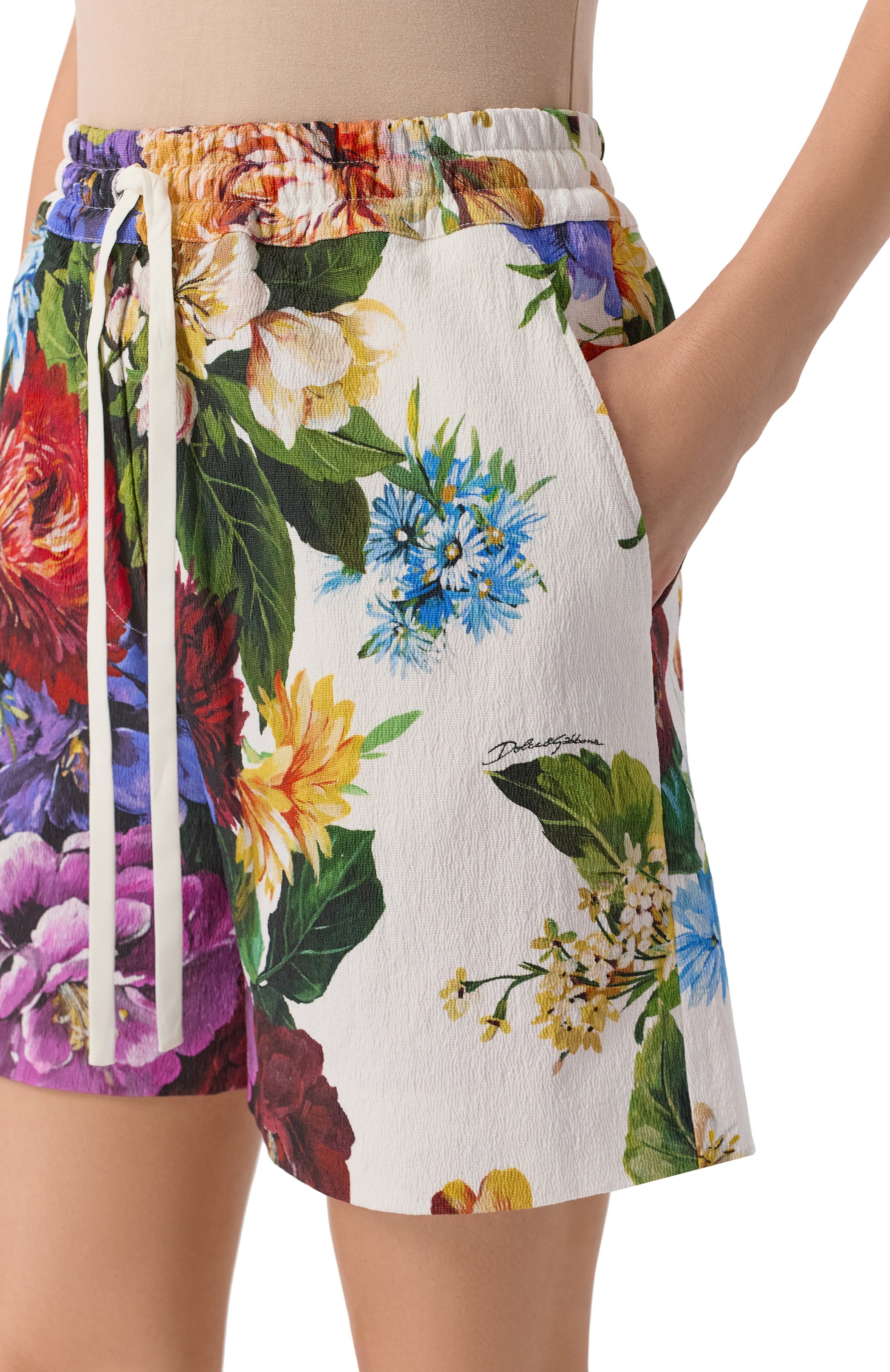 Шорты из вискозы и хлопка DOLCE & GABBANA, арт. FTDBPT/FSRQU, фото 5