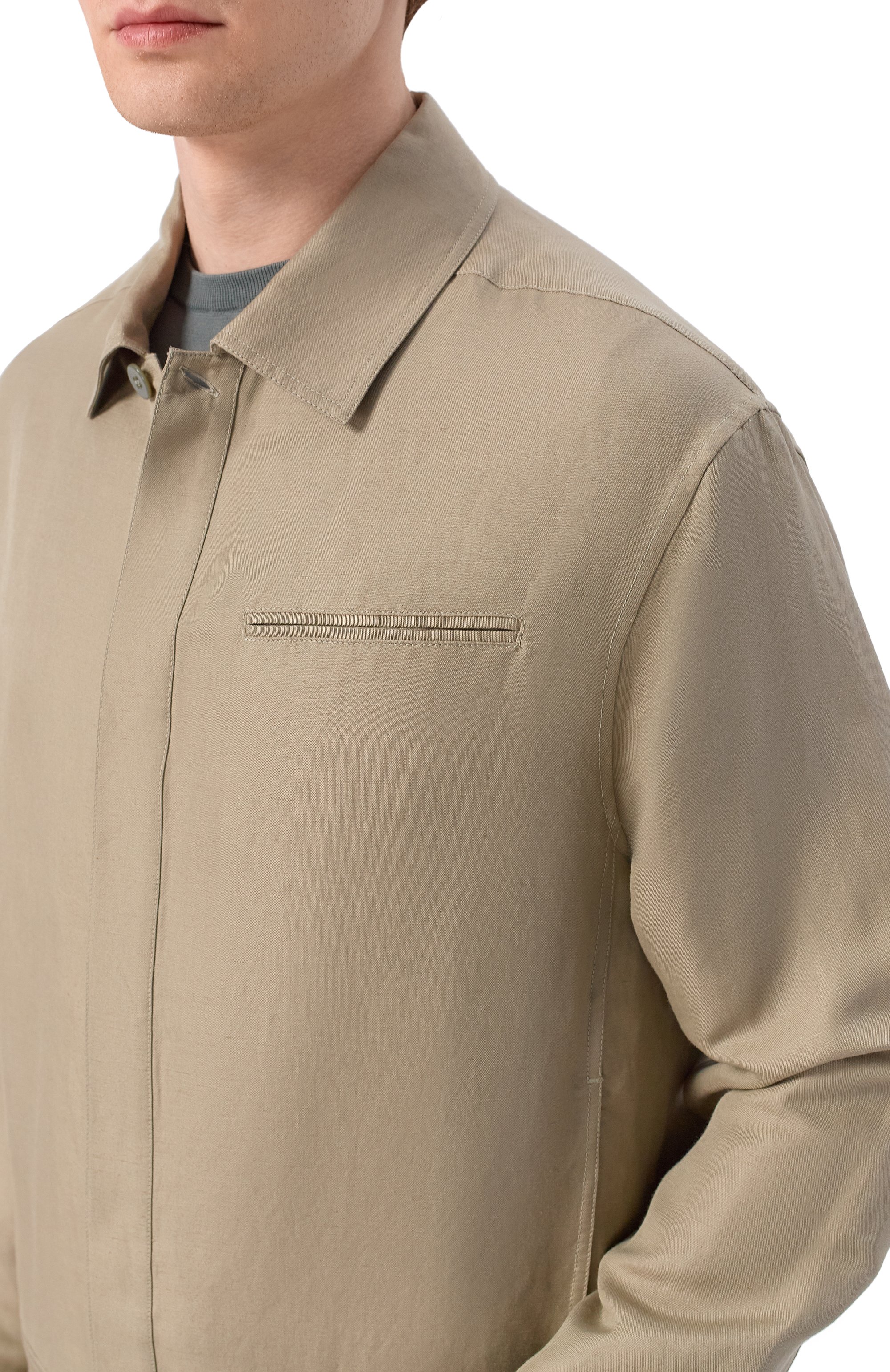 Куртка-рубашка изо льна и шелка MVST, арт. M26.2PM.B011/F123 LIN0 SETA, фото 5