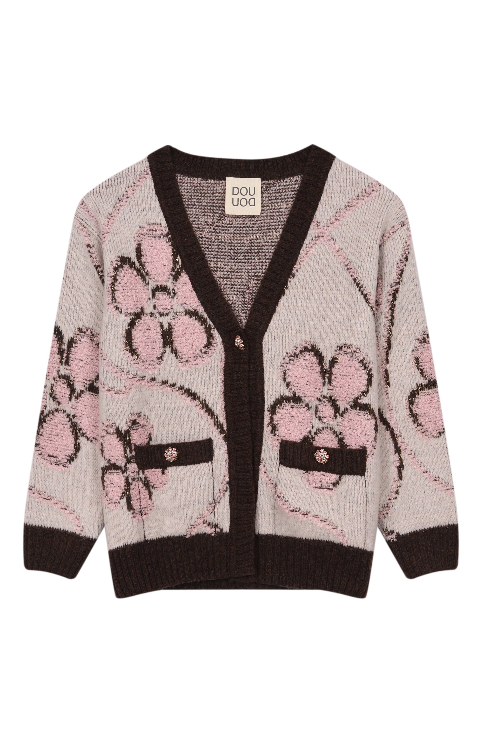 Кардиган из шерсти и вискозы DOUUOD, арт. DX9A40, фото 1