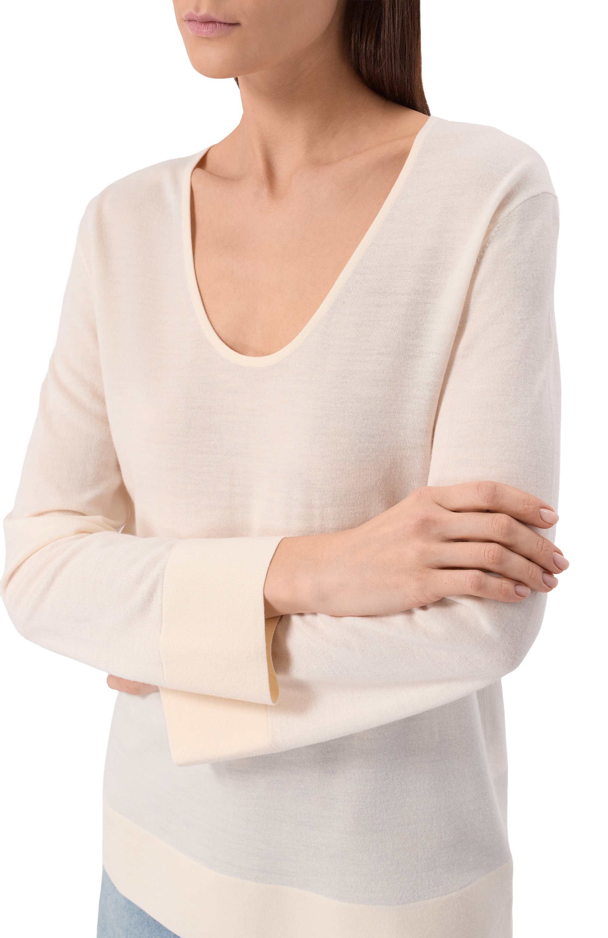 Пуловер из шерсти и шелка 12 STOREEZ, арт. 135839, фото 5