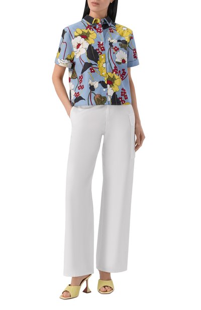 Женские хлопковые брюки MARNI, арт. PAMA0637A1/UTC567