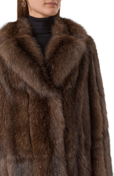 Шуба из соболя EMIL SHABAEV коричневого цвета по цене 8650000 руб., арт. S027, фото 5 Шуба из соболя EMIL SHABAEV, арт. S027, фото 5
