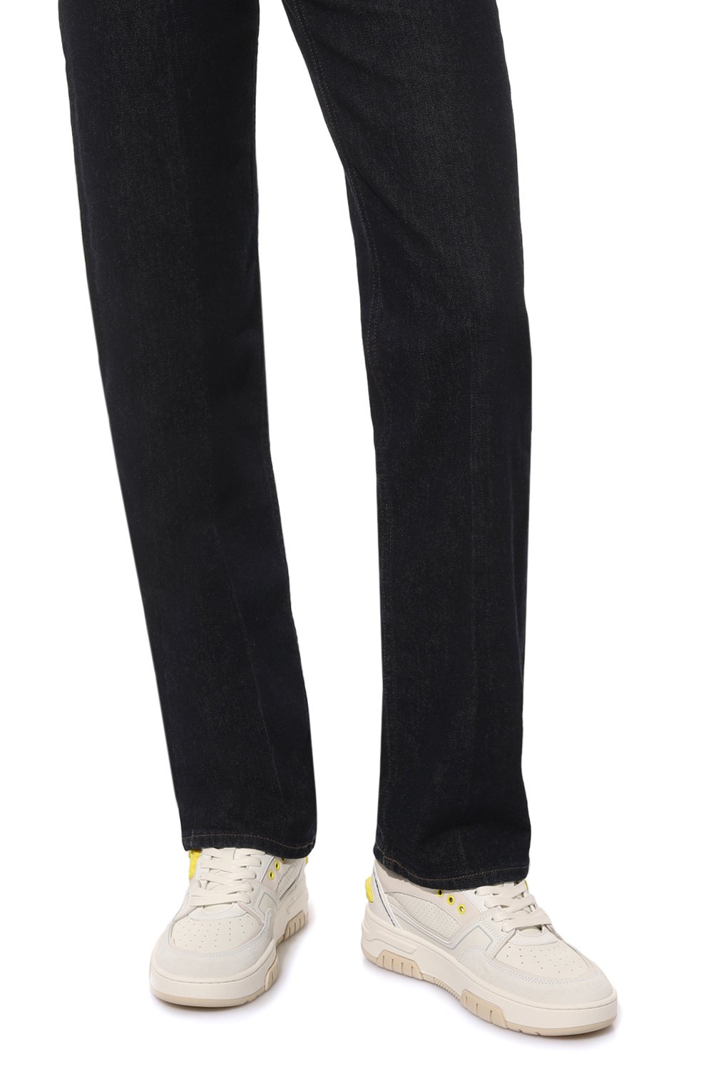 Кожаные кеды MSGM белого цвета по цене 46550 руб., арт. 3441MDS602 682, фото 3 Кожаные кеды MSGM, арт. 3441MDS602 682, фото 3