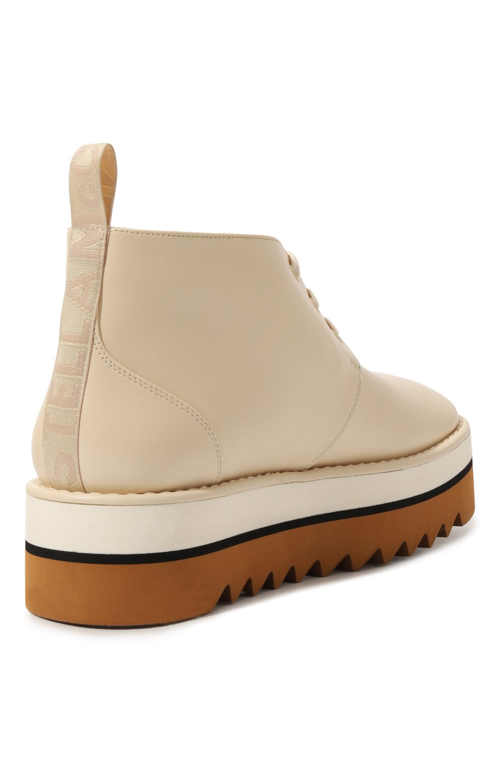 Ботинки sneak-elyse из экокожи STELLA MCCARTNEY кремового цвета по цене 68300 руб., арт. 810450/E00206, фото 5 Ботинки sneak-elyse из экокожи STELLA MCCARTNEY, арт. 810450/E00206, фото 5