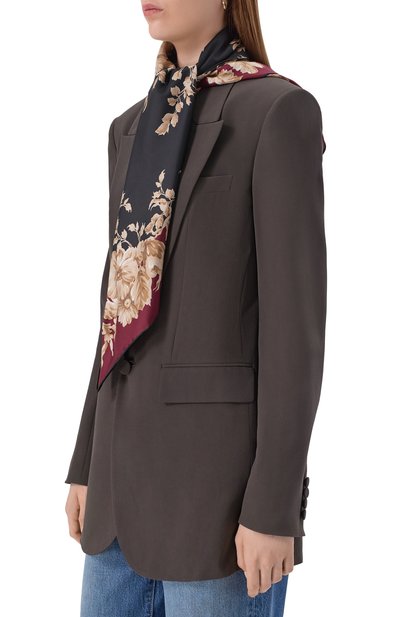 Шелковый платок DOLCE & GABBANA разноцветного цвета по цене 69950 руб., арт. FN090R/GDC9D, фото 2 Шелковый платок DOLCE & GABBANA, арт. FN090R/GDC9D, фото 2