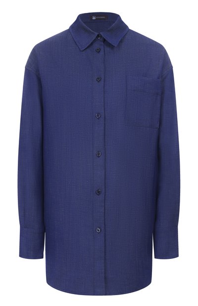 Женская рубашка из шерсти и льна COLOMBO, арт. CM00399/77184-U