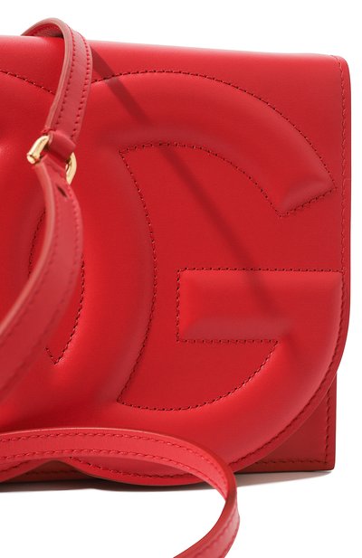 Сумка dg logo DOLCE & GABBANA красного цвета по цене 119500 руб., арт. BB9287_BE9287/AW576_1, фото 3 Сумка dg logo DOLCE & GABBANA, арт. BB9287_BE9287/AW576_1, фото 3