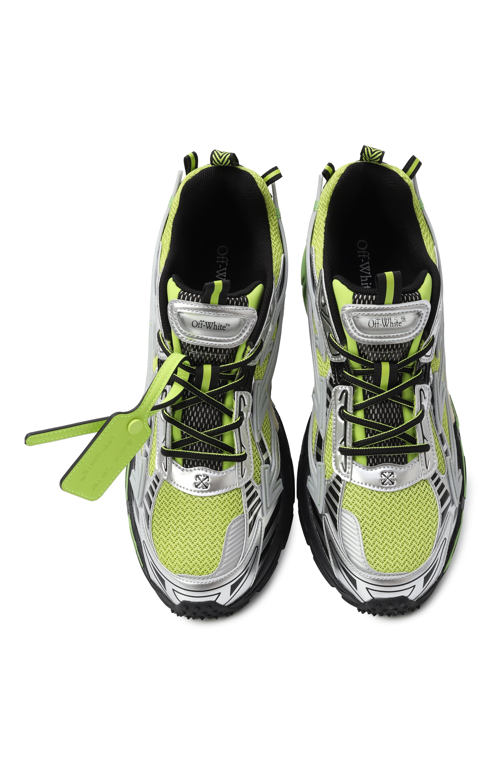 Комбинированные кроссовки ow be right back OFF-WHITE, арт. 0MIA295S25FAB001, фото 6