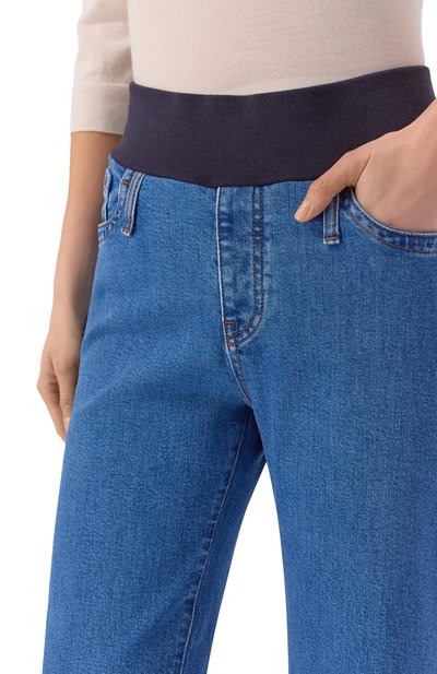 Джинсы PIETRO BRUNELLI синего цвета по цене 17400 руб., арт. JPST90/DE0096, фото 5 Джинсы PIETRO BRUNELLI, арт. JPST90/DE0096, фото 5