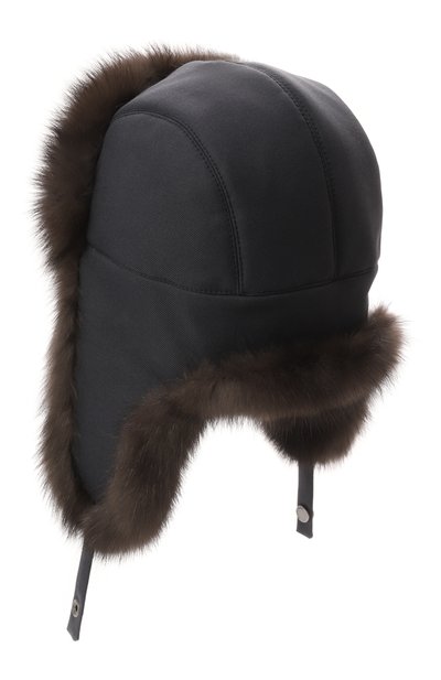 Шапка-ушанка авиатор с мехом соболя BLACK SABLE, арт. BS-24004EB/А, фото 2